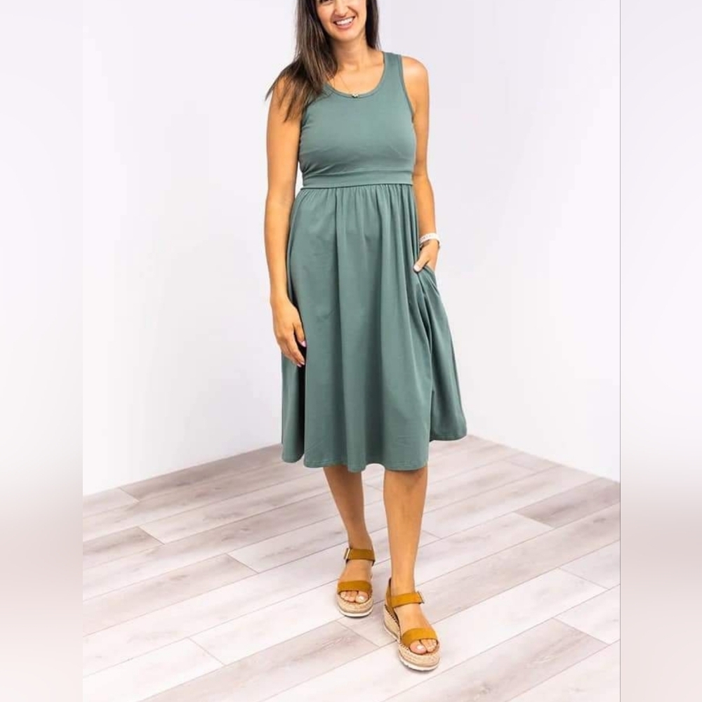 Latched Mama Classic cotton sundress, sz xxs
